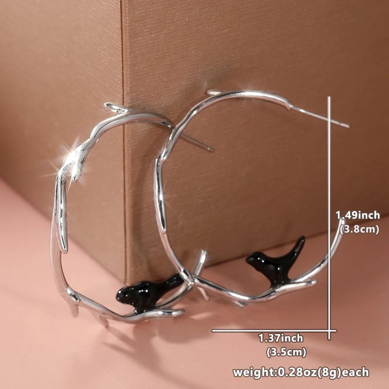 Vintage Branch Bird Earrings