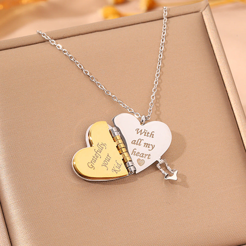 Romantic Heart Locket Necklace
