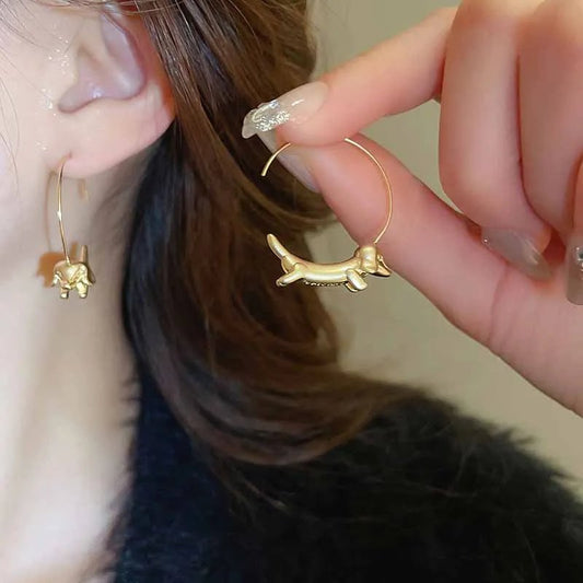 Elegant Dachshund Earrings