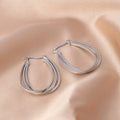 Classic Silver Hoop Earrings