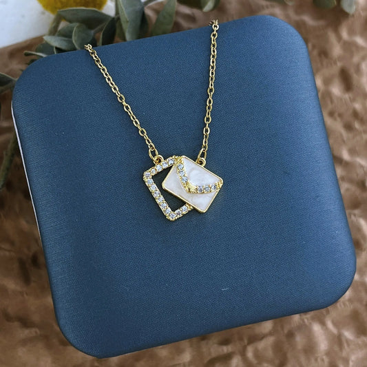 Elegant Mother Of Pearl Necklace