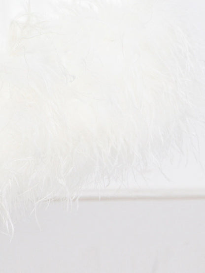 Simple Sleeveless Loose Feathers Color Midi Dresses