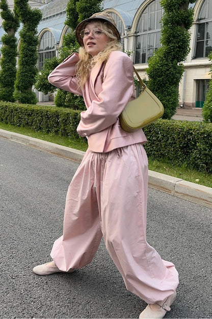 Street Cotton Lantern Loose Pants