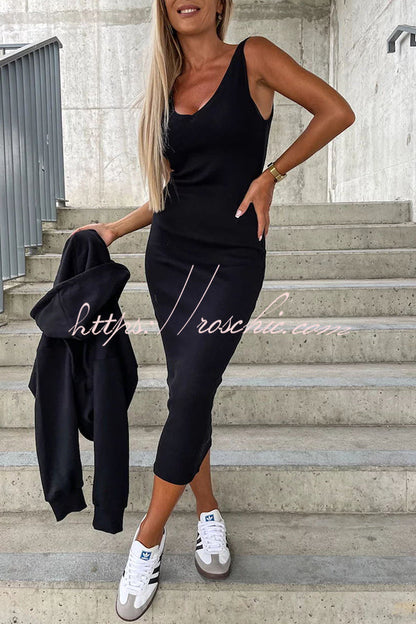 Around the World Hooded Sweatshirt and Slip Maxi Skirt Two Piece Set