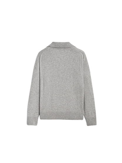 Polo Collar Knitted Sweater