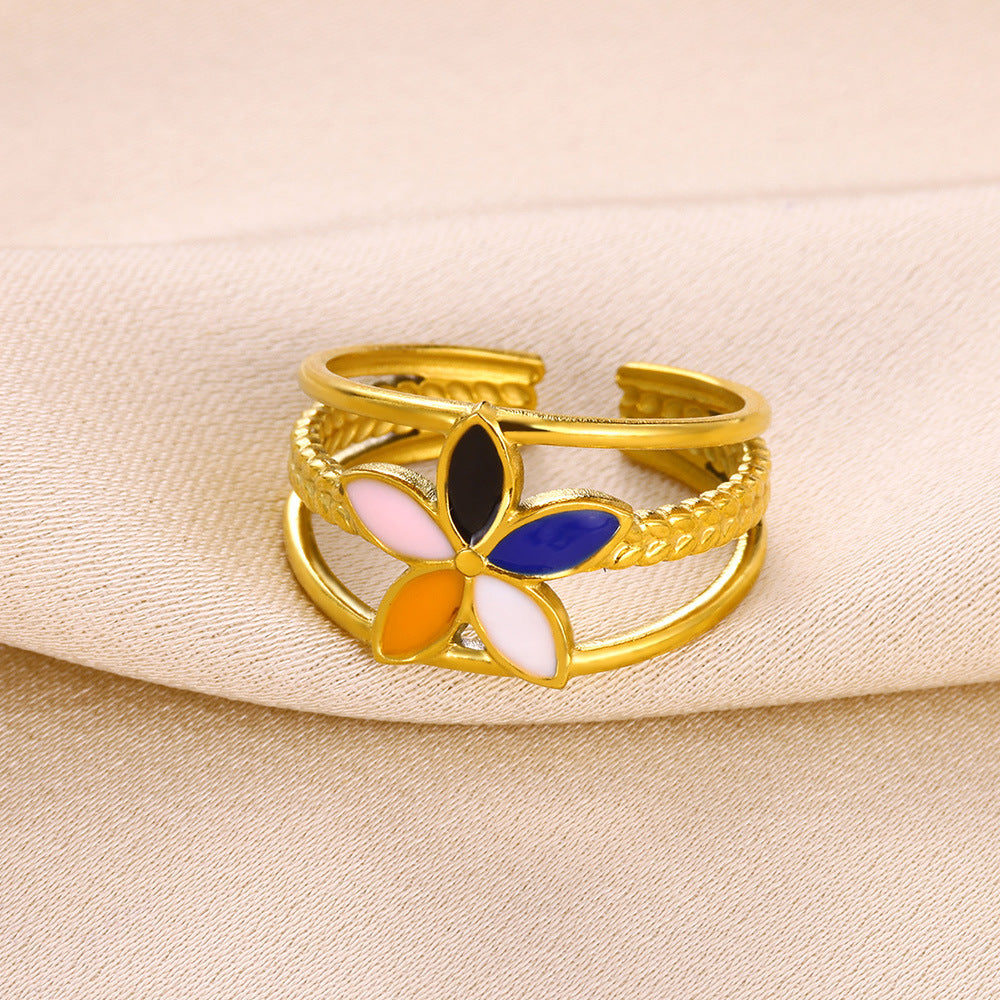 Colorful Flower Ring
