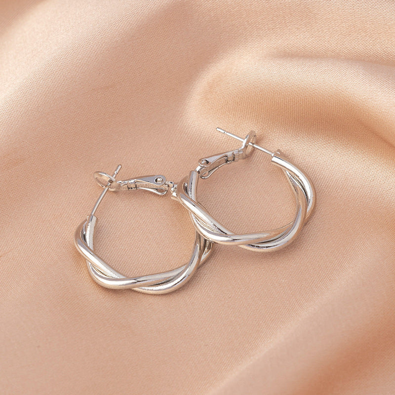 Classic Silver Hoop Earrings