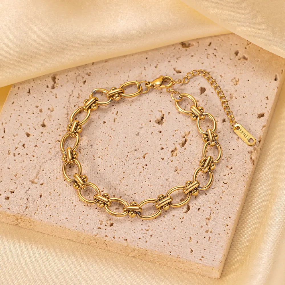 Classic Gold Link Bracelet