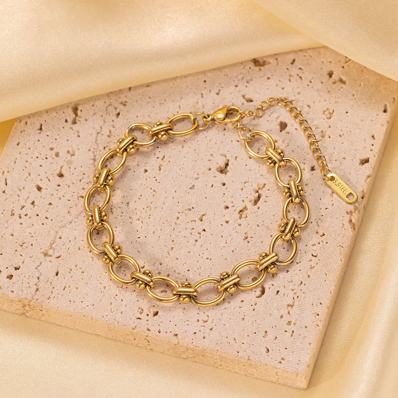 Classic Gold Link Bracelet