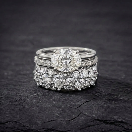 Vintage Brilliance Ring Set