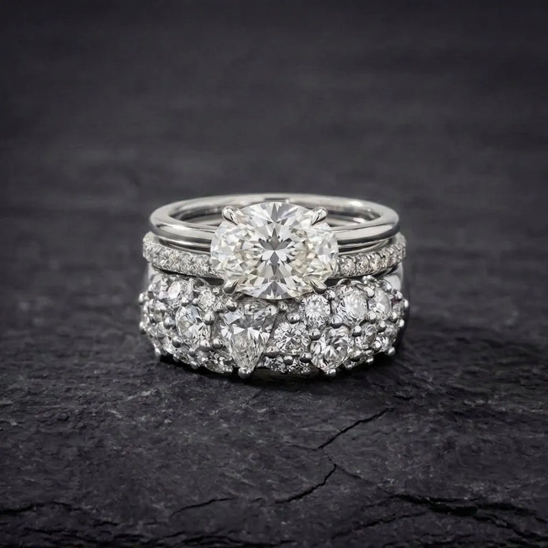 Vintage Brilliance Ring Set
