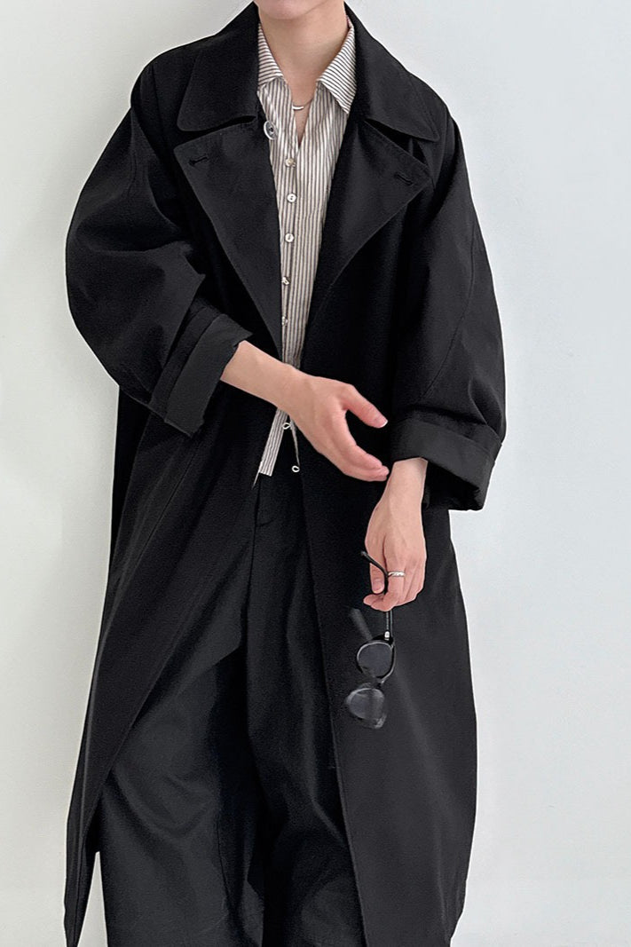 Luxi Loose Large-pocket Unique Overcoat