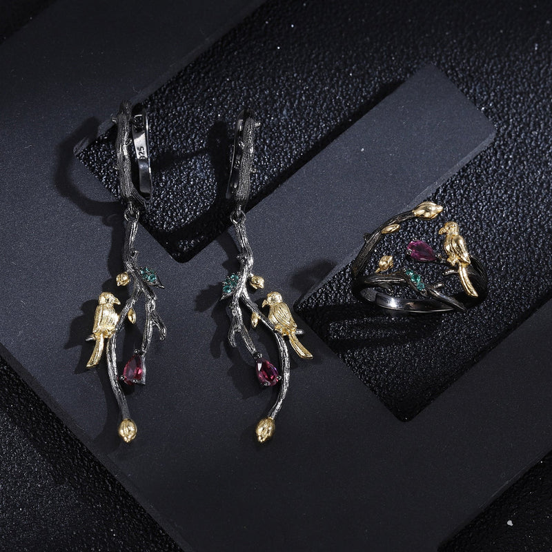 Vintage Bird Earrings