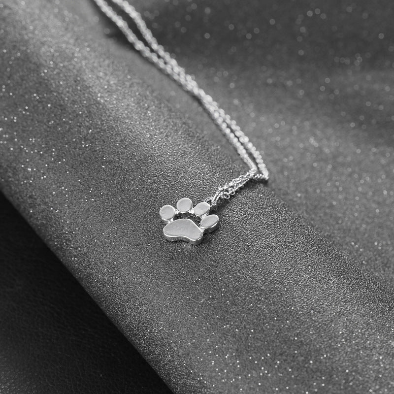 Delicate Paw Print Necklace