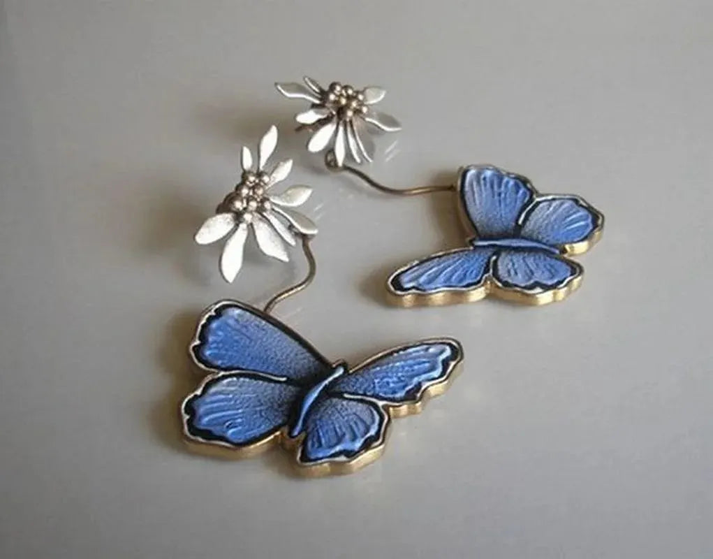 Vintage Butterfly Dangle Earrings