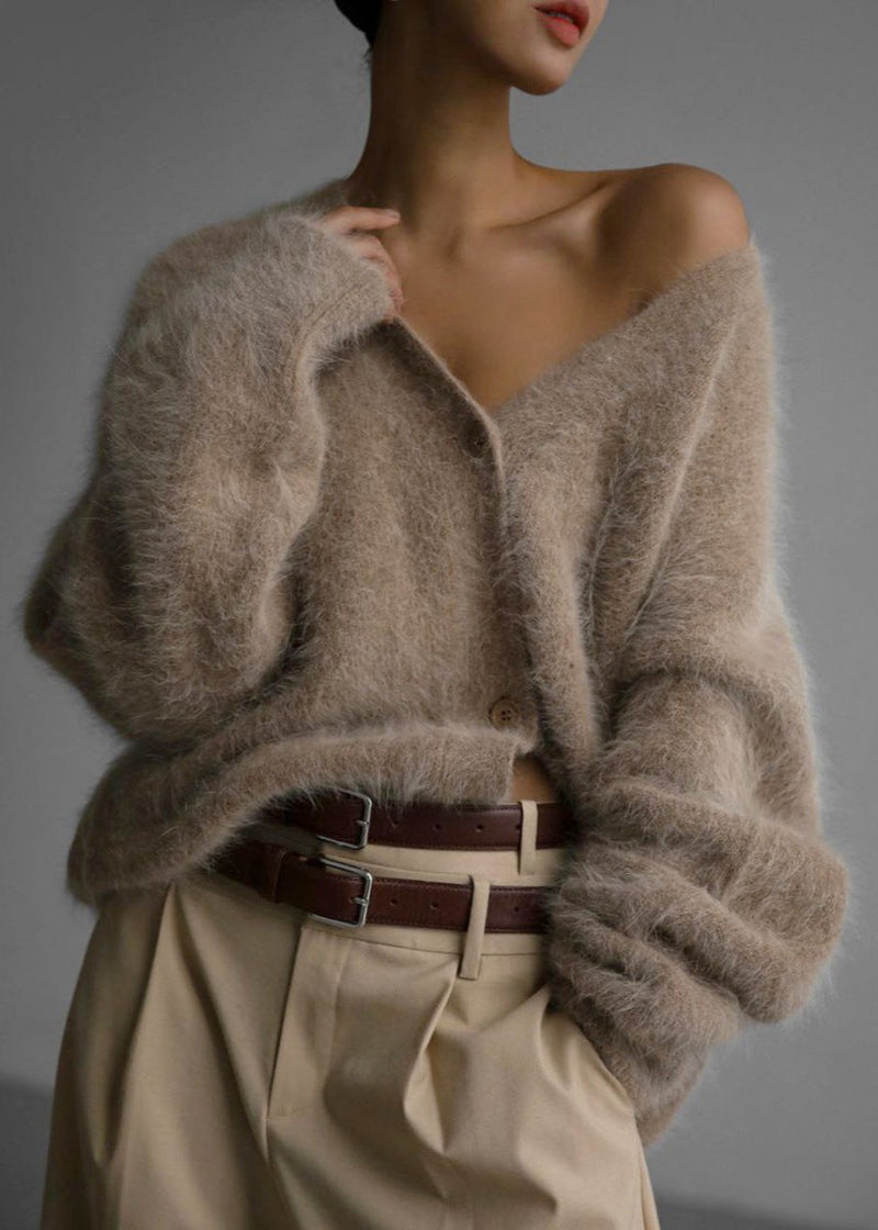 Soft Grey Button Cardigan - Effortless Elegance