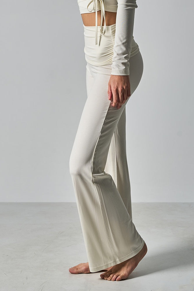 Fitted Foldover Soft Pants