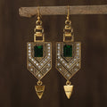 Vintage Gold & Green Geometric