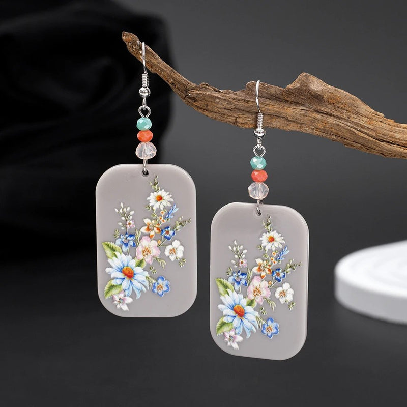 Vintage Floral Earrings