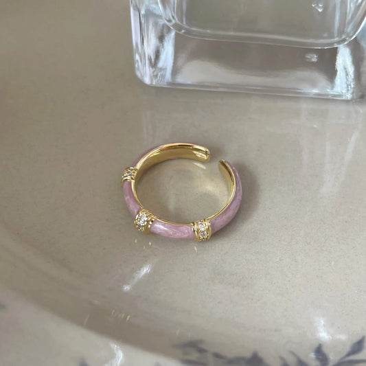 Elegant Amethyst Cuff Ring
