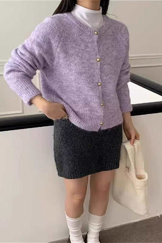 Loose Soft Gentle-style Knit Cardigan