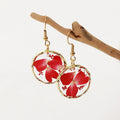 Romantic Red Petal Earrings
