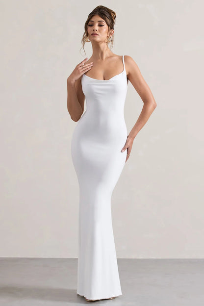 Veloria™ Luxe Lace-back Maxi Dress — Command Every Room With Irresistible Confidence and Timeless Elegance