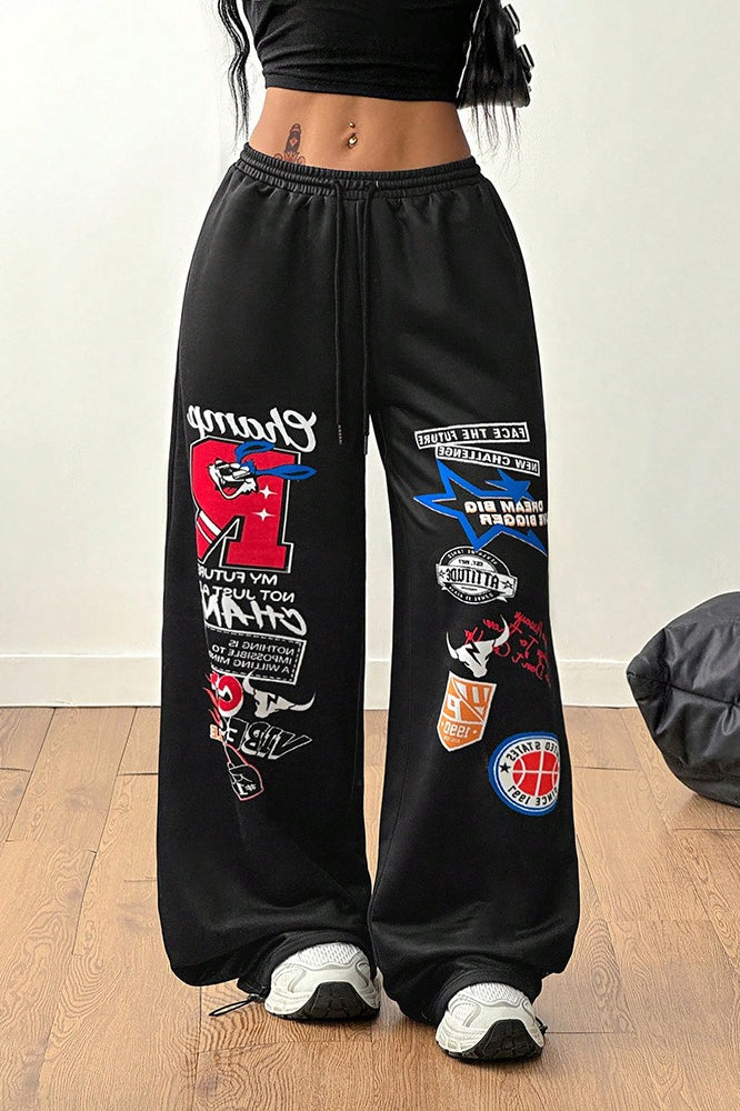 Printed Hip Hop Loose Pants