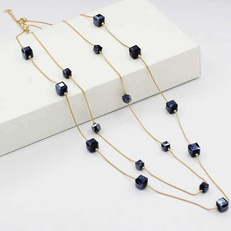 Elegant Black Spinel Necklace