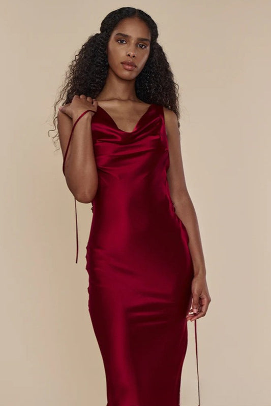 Backless Evening Maxi Dress
