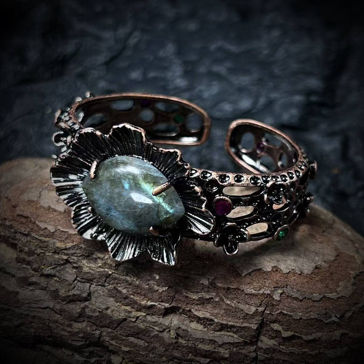 Vintage Labradorite Fish