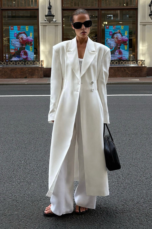 Longline Belted Trench Overcoat