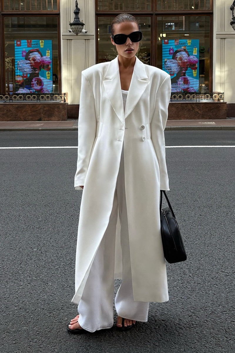 Longline Belted Trench Overcoat
