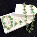Vintage Jade Leaf Necklace
