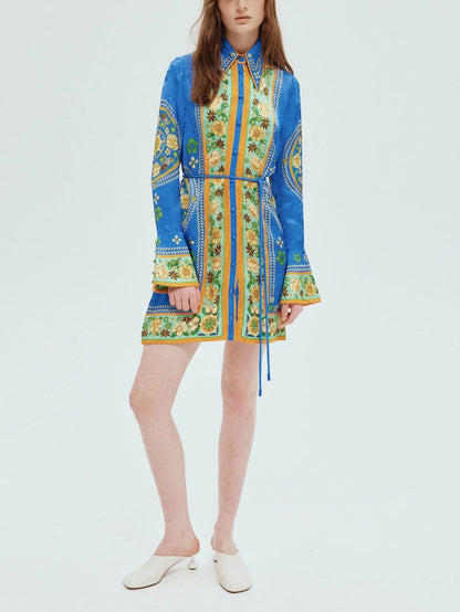 Exquisite and Mosaic Tile Mini Dress