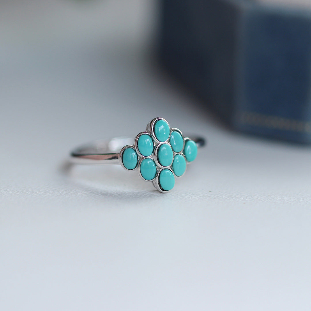 Turquoise Cluster Ring