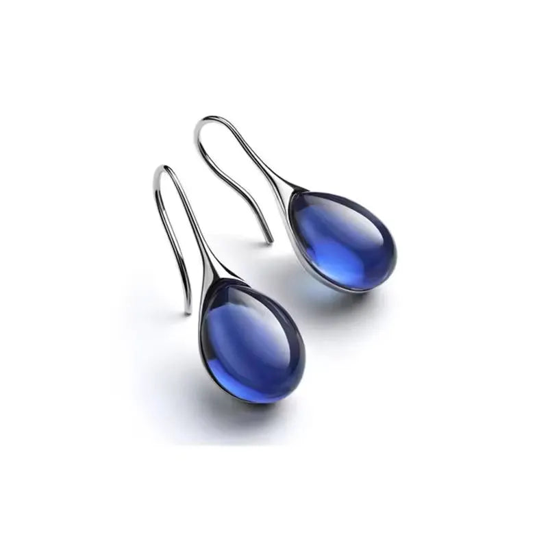 Elegant Blue Sapphire Earrings