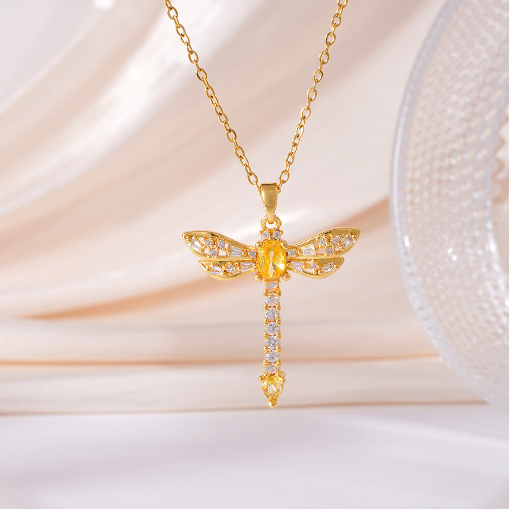 Elegant Dragonfly Necklace