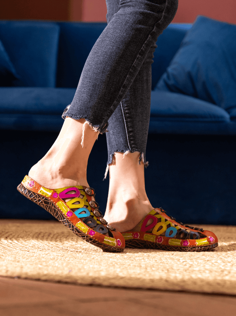 Soffia | Annadale Cut-out Leather Sandal