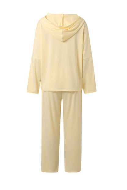 Color Hoodie Haren Pants Set