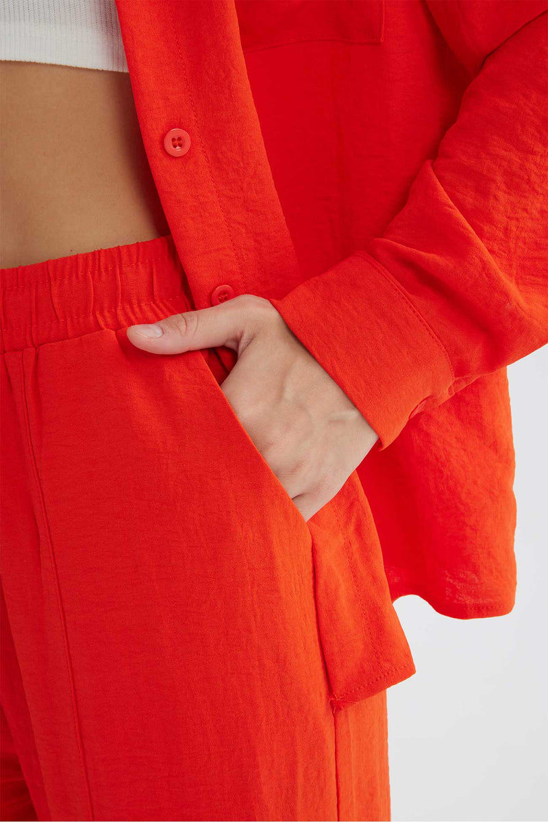 Long Sleeve Color Shirt Long Pants Set