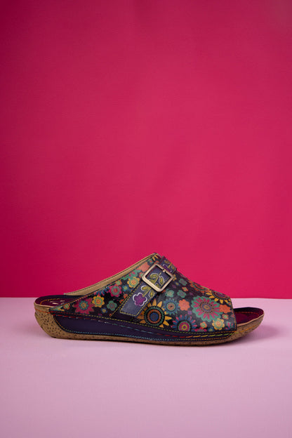 Soffia | Elsinore Printed Leather Sandal