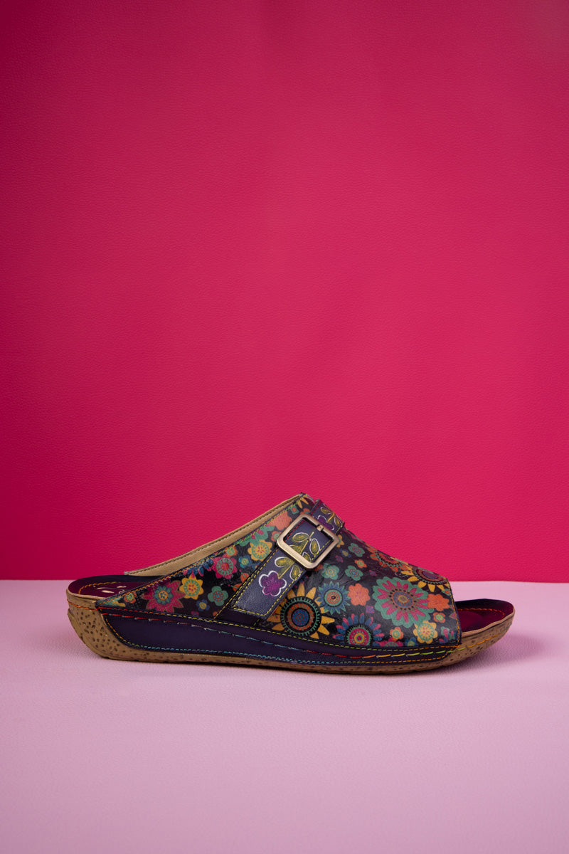 Soffia | Elsinore Printed Leather Sandal