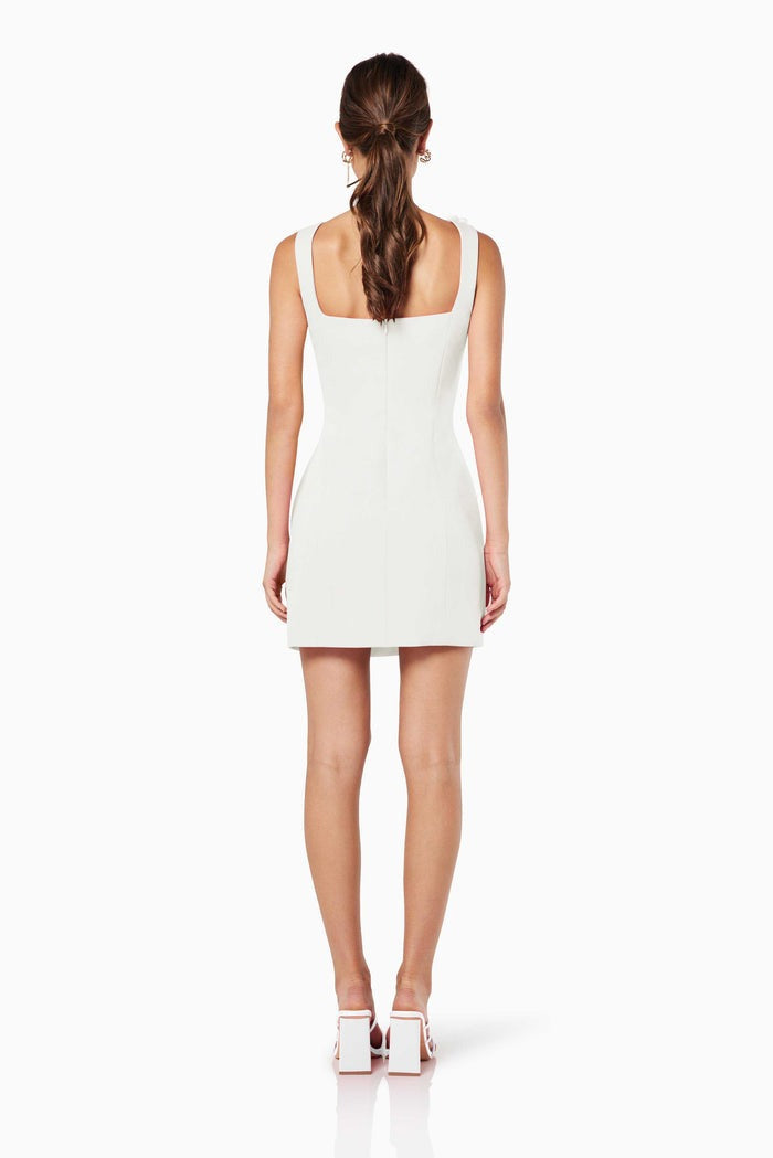 Color 3d Strap Mini Dress