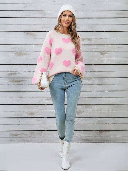 Mood Lift Heat Prints Sweater - Cream