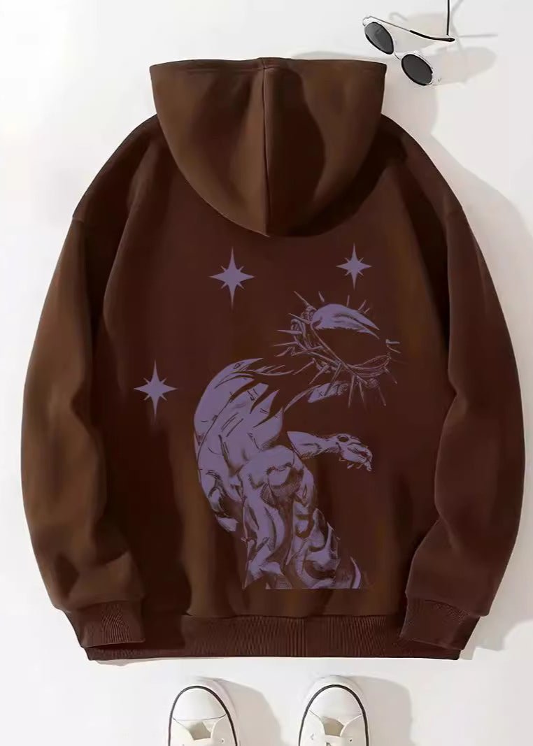 Faith-inspired Hooded Sweatshirt - "the Beginning and the End"