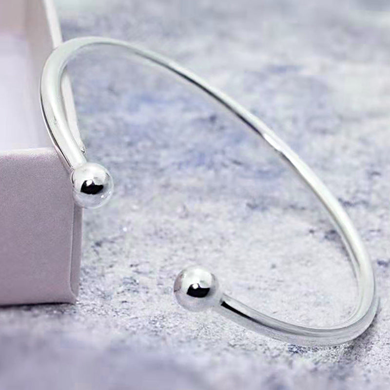 Classic Silver Ball Bracelet