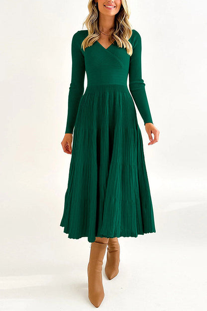 Irregular Color Wool Knit Skirt Knitted Skirt