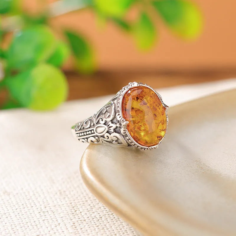 Vintage Amber Ring