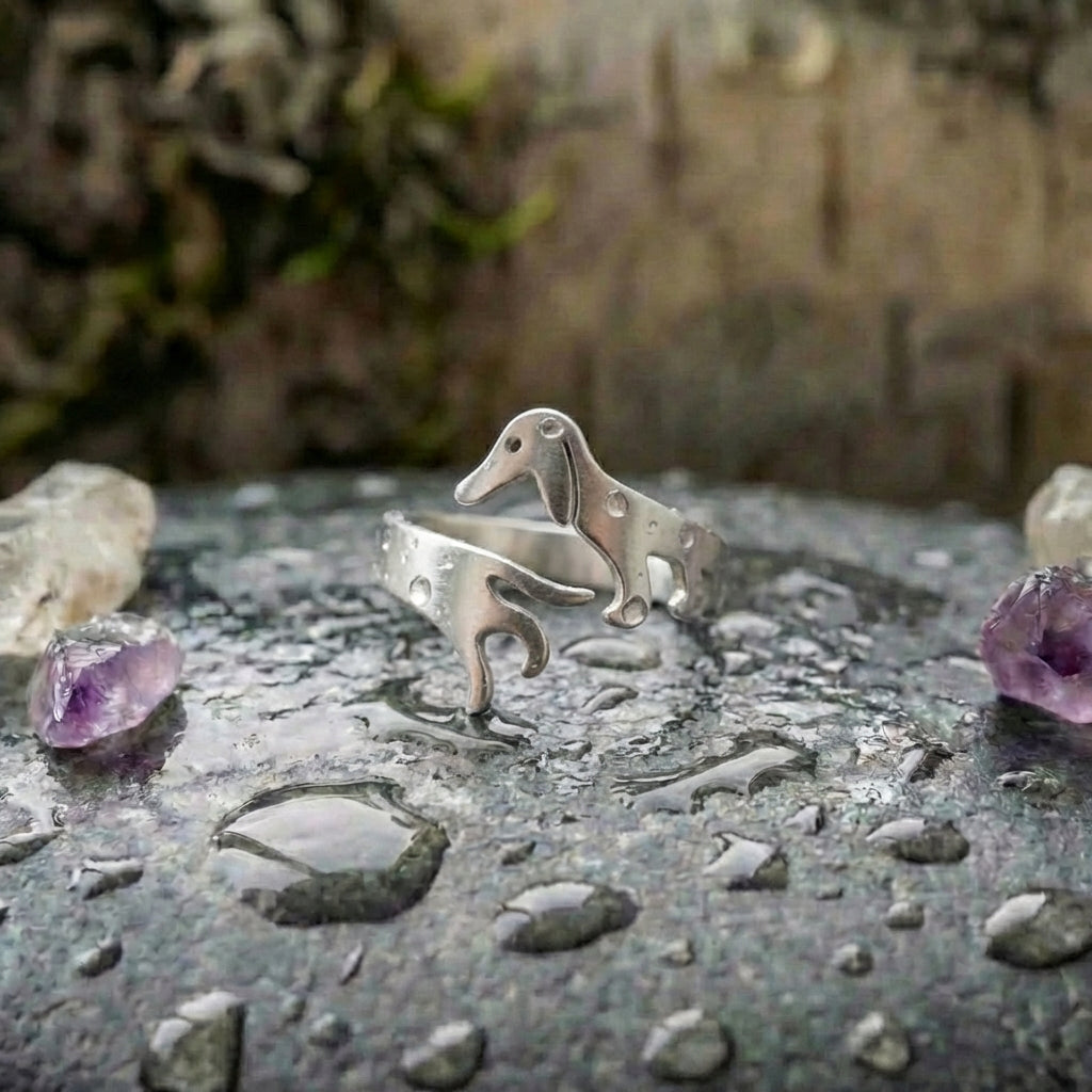 Cute Dachshund Dog Ring